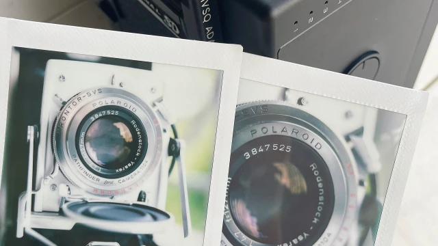 I can't believe the RB67 Instant can instax from this close.